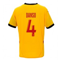 Camisa de Futebol RC Lens Kevin Danso #4 Equipamento Principal 2024-25 Manga Curta